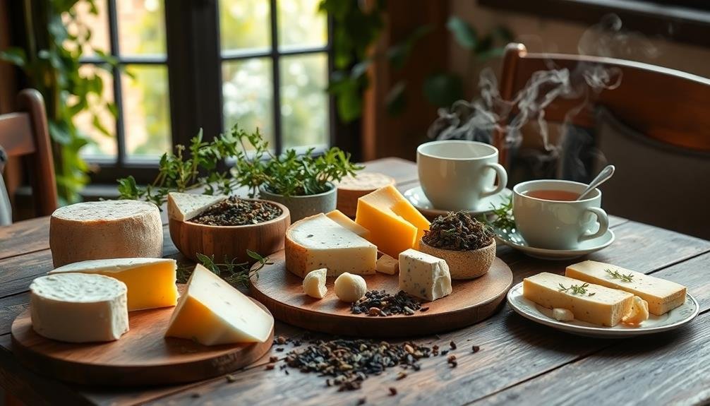 herbal tea enhances cheese