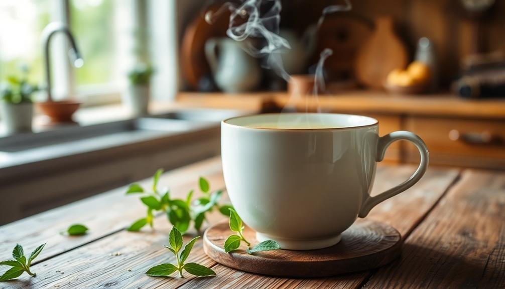 herbal tea from lemon
