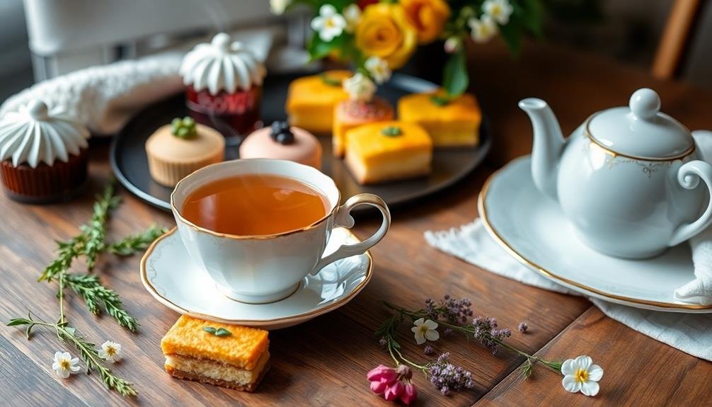 herbal teas enhance desserts