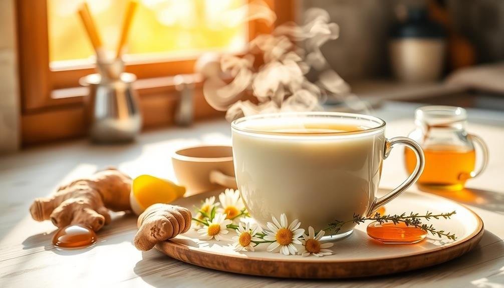 herbal teas for sore throats