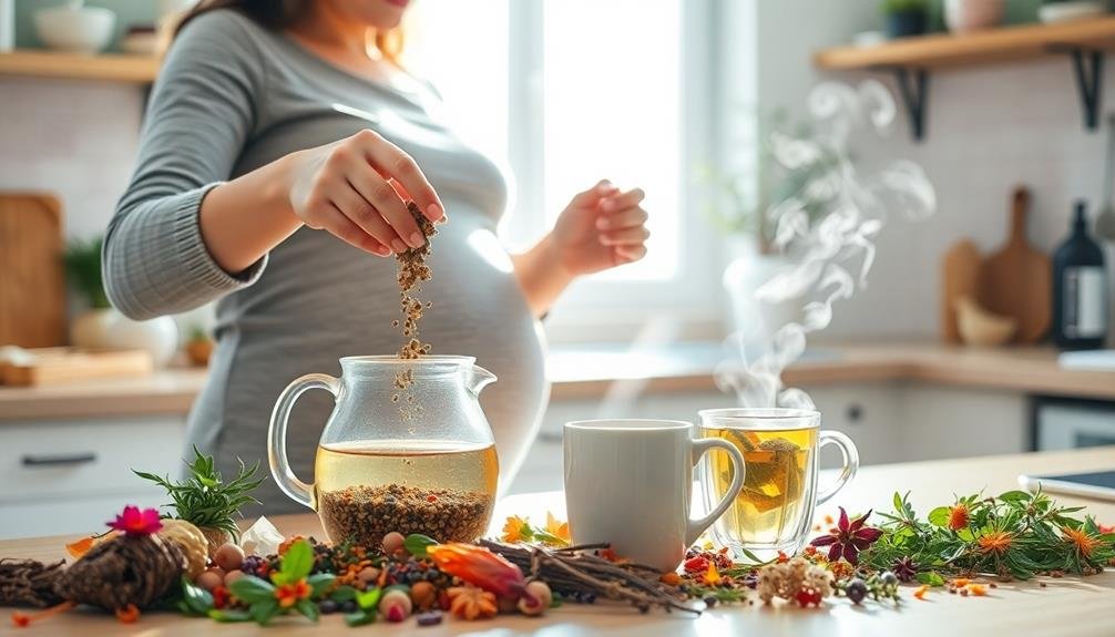 herbal teas support pregnancy health