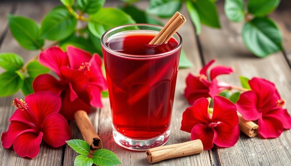 hibiscus cinnamon herbal drink