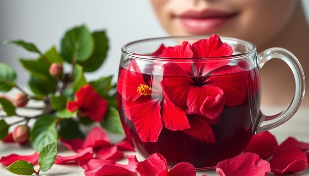 hibiscus tea enhances skin elasticity