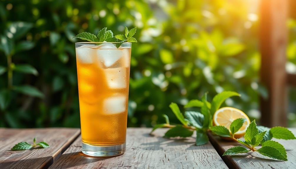 homemade iced licorice tea