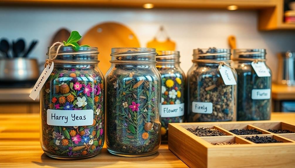 homemade tea blend storage