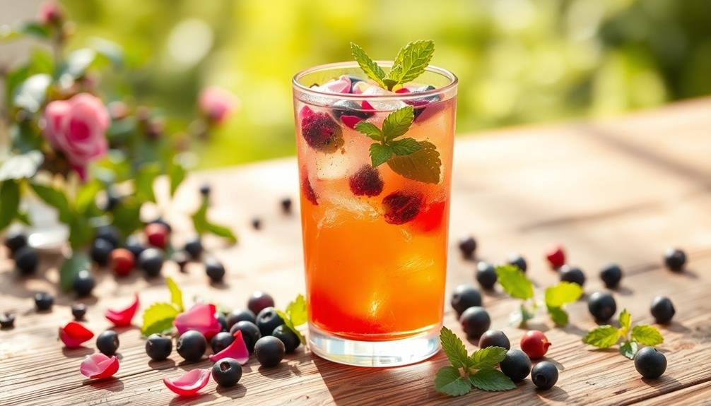 iced rosehip elderberry tea recipes