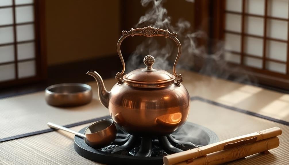 kettle connected to water