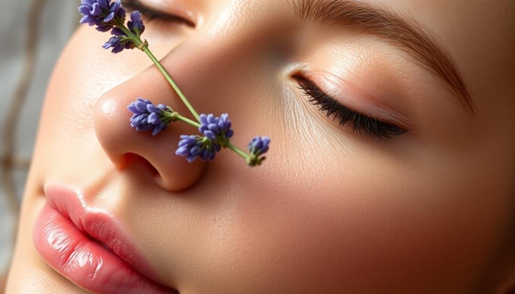 lavender promotes calm skin