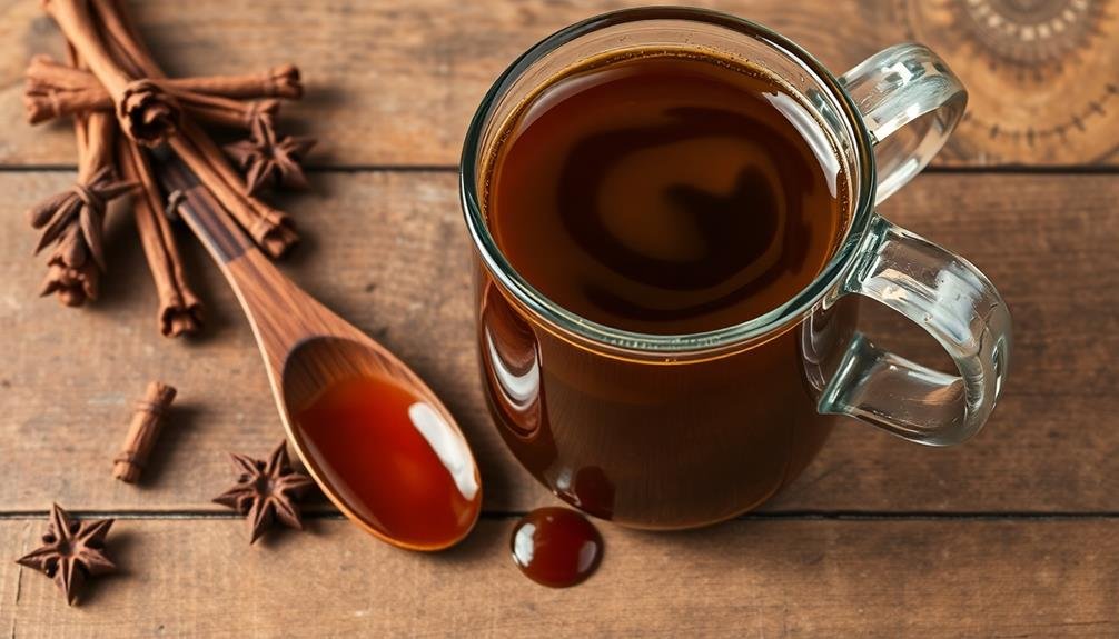 licorice root caramel sauce