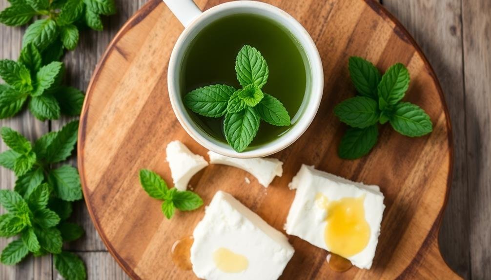 minty goat cheese delight
