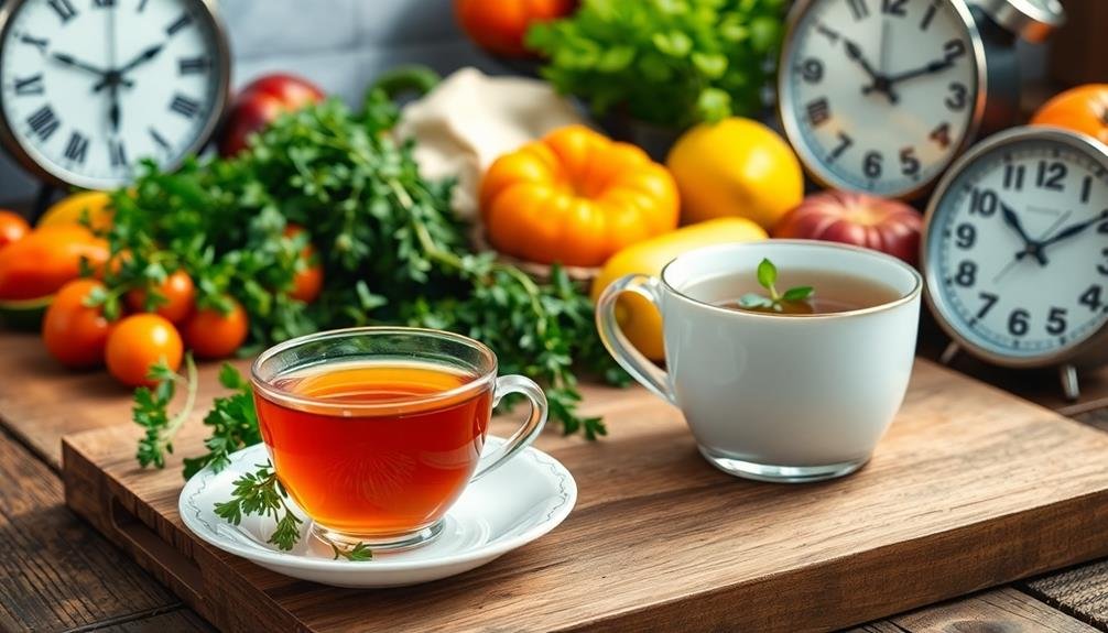 optimal tea drinking times