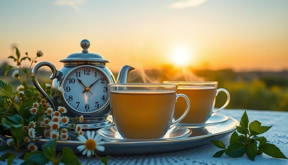 optimal tea drinking timing