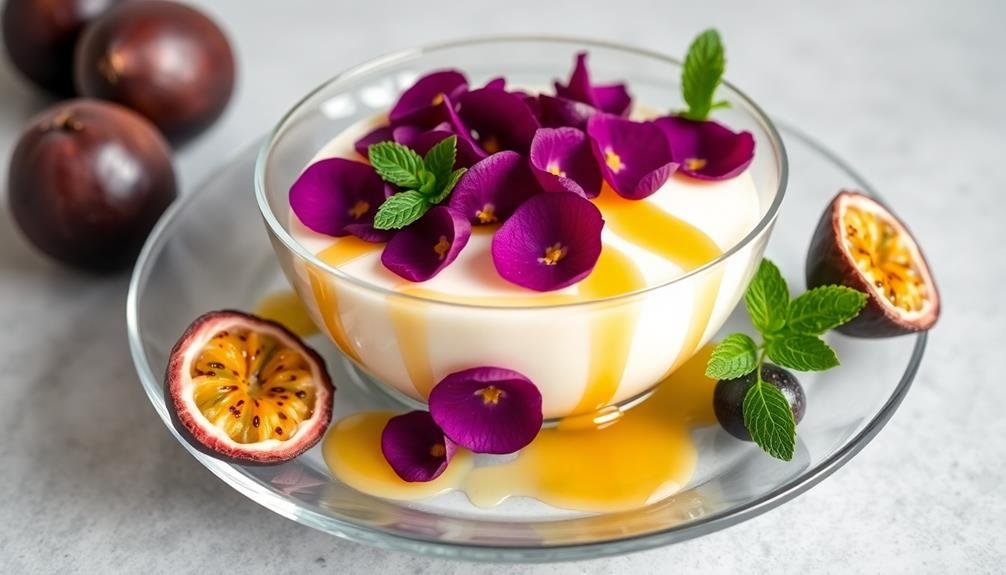 passionflower tea panna cotta