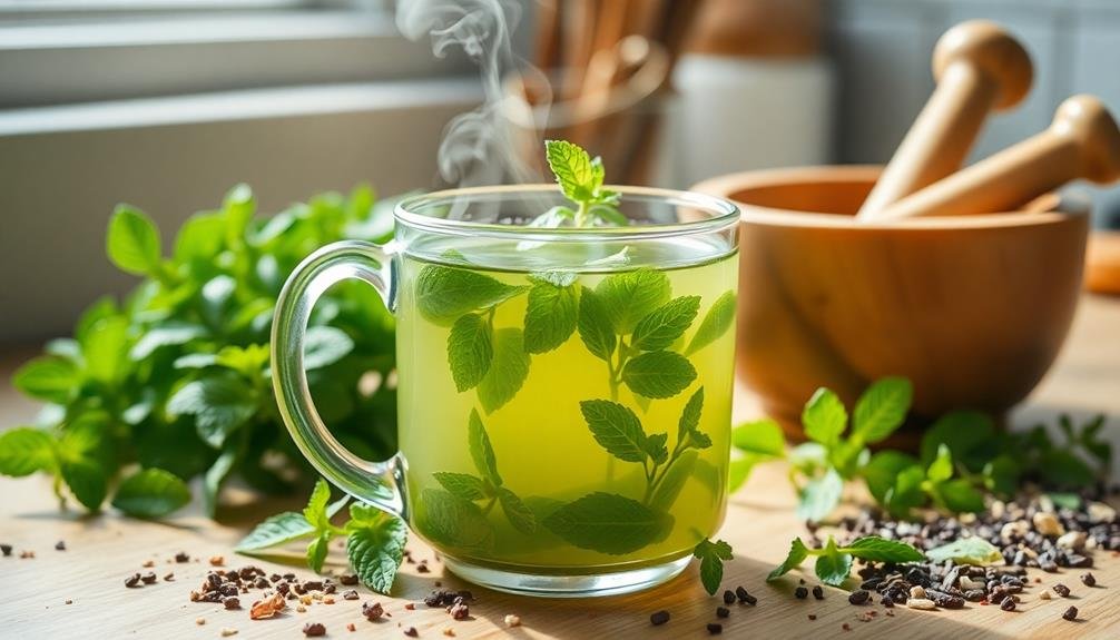 peppermint melissa tea advantages
