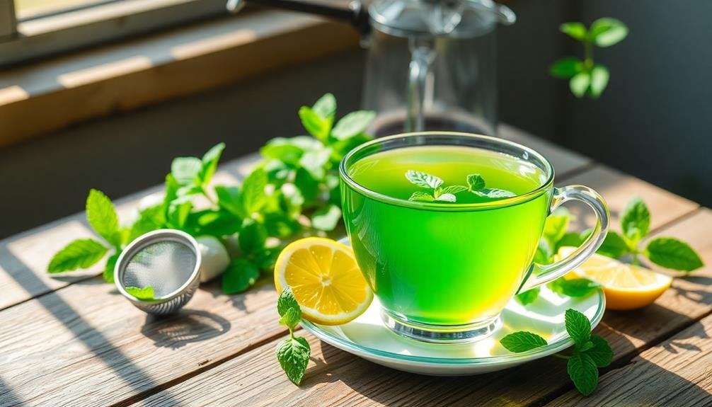 peppermint tea aids digestion