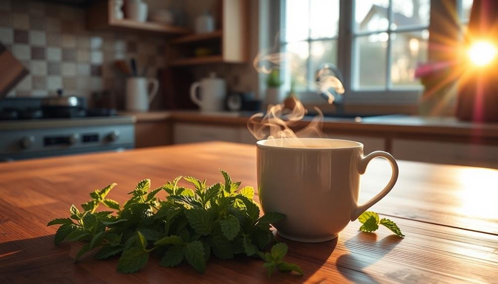 peppermint tea enjoyment moments