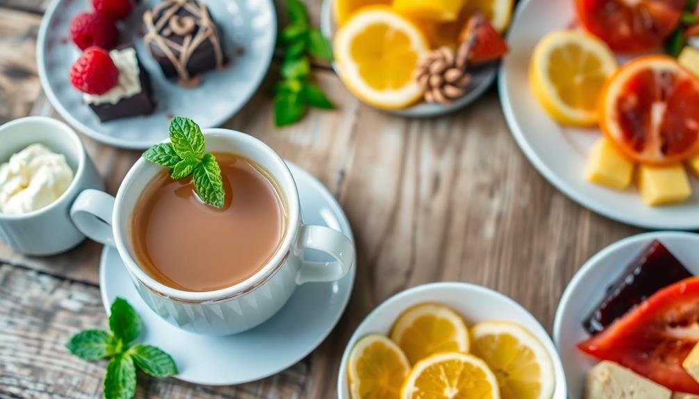 peppermint tea food pairings