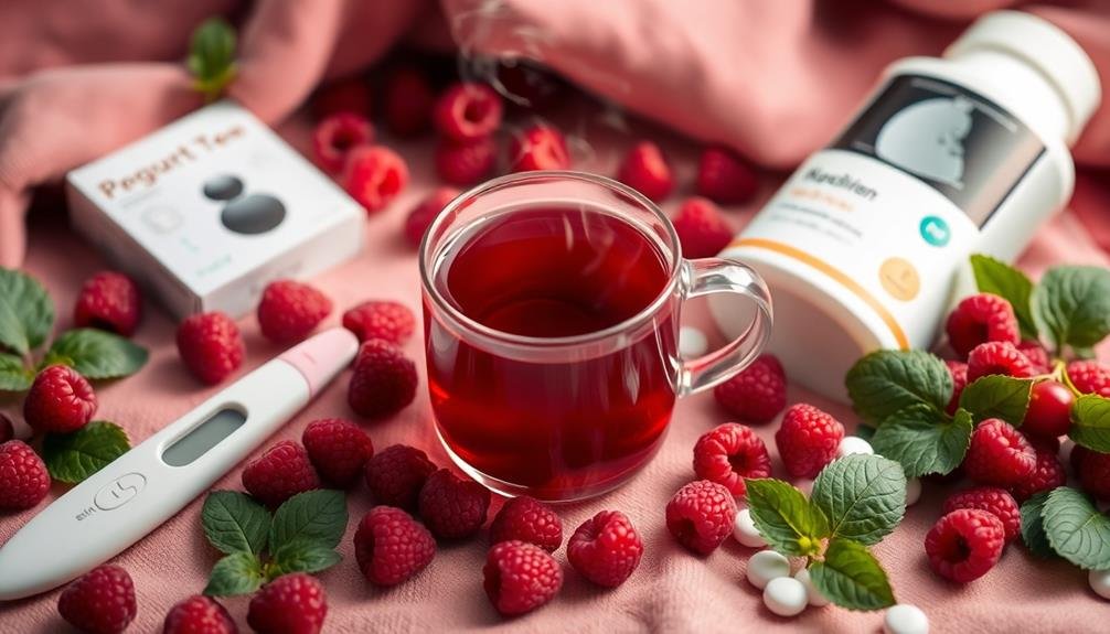pregnancy safe raspberry leaf tea