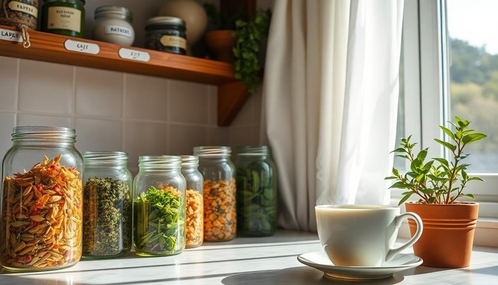 proper herbal tea storage