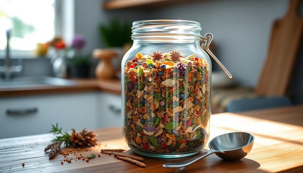 properly store herbal mixtures