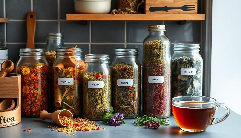 properly store herbal teas
