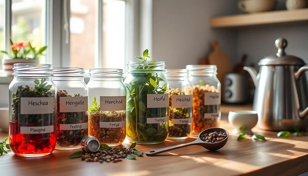 properly store herbal teas