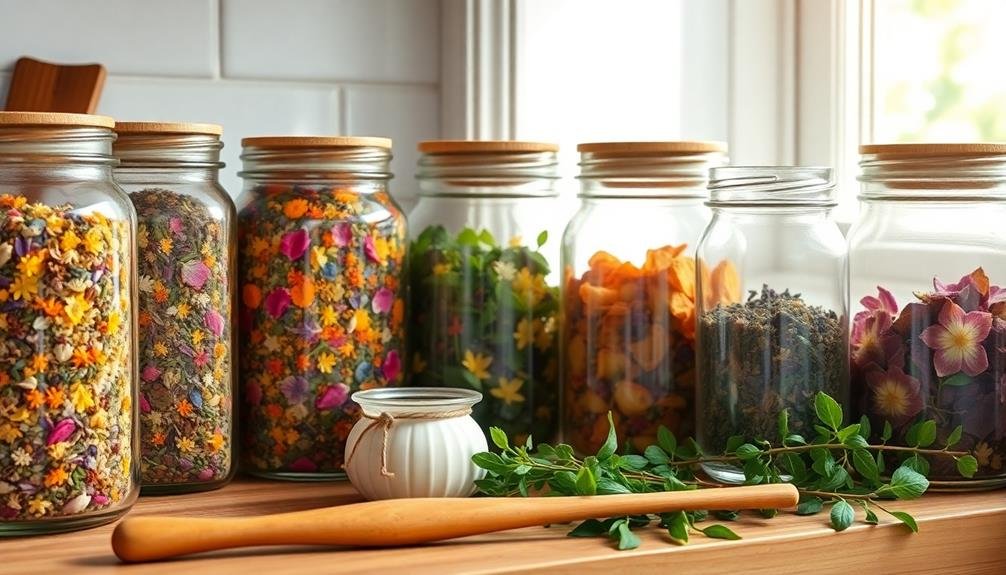 properly storing herbal blends