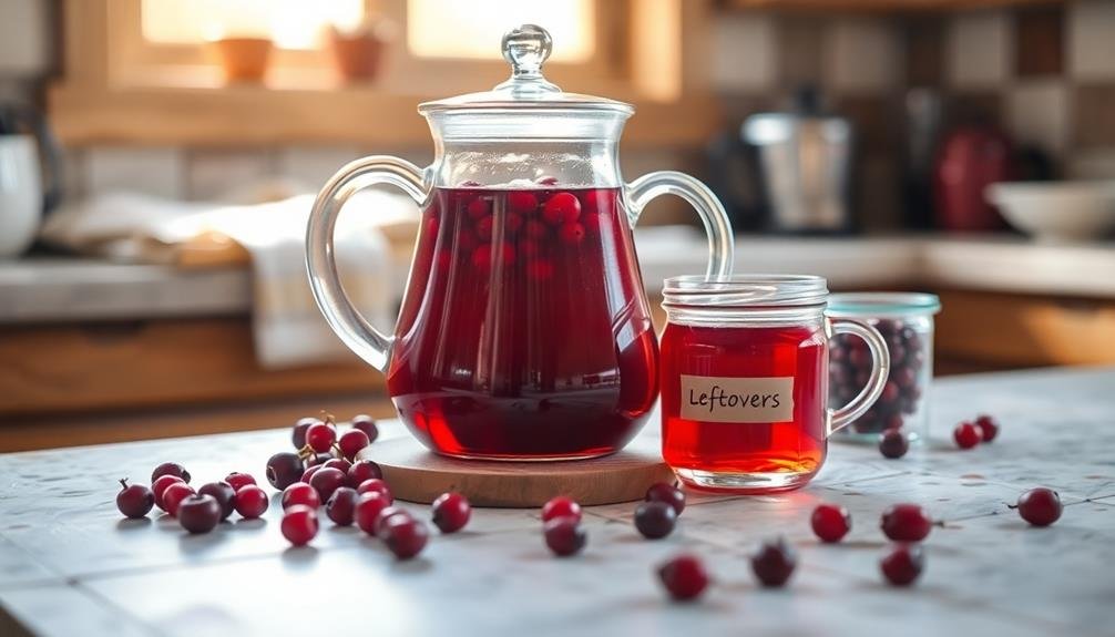 properly storing leftover tea