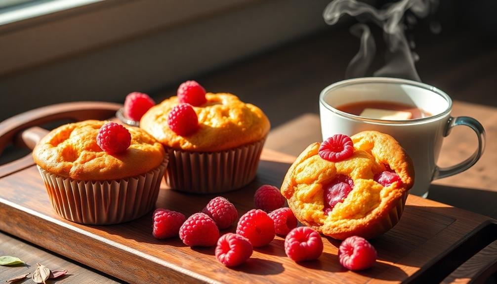 raspberry leaf tea muffins