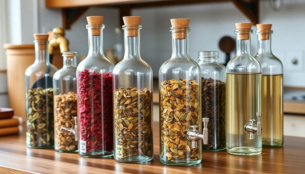 recycled glass bottle dispensers