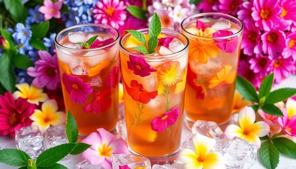 refreshing floral beverage blends