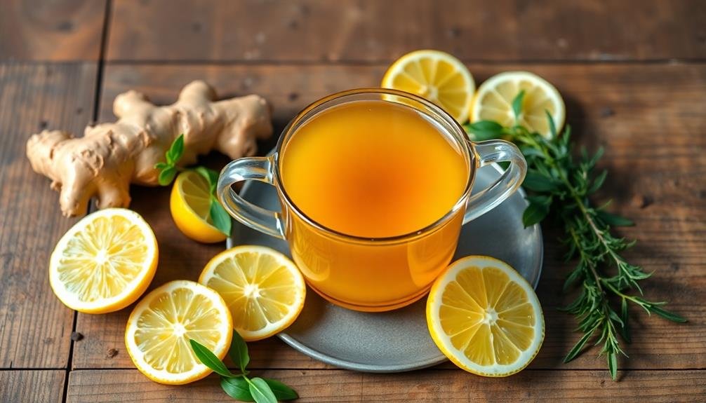refreshing ginger lemon detox