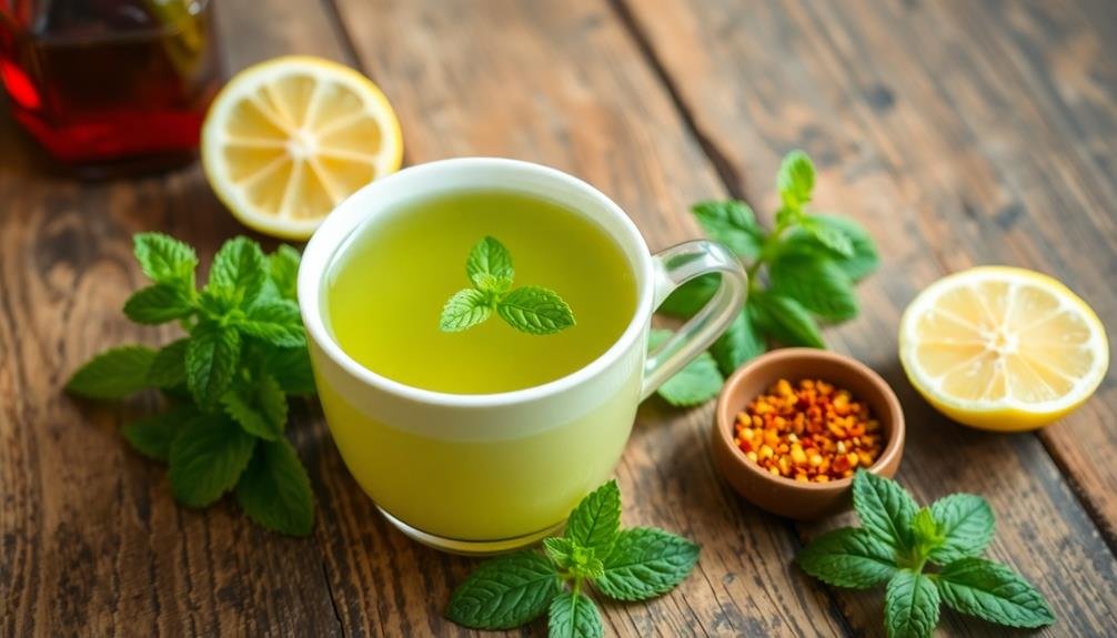 refreshing herbal infusion beverage