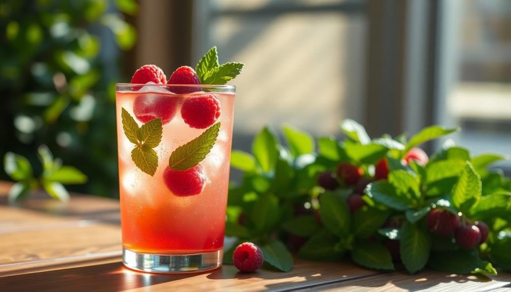 refreshing herbal raspberry tea