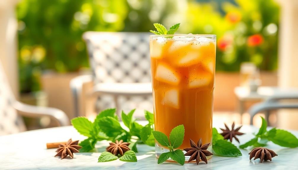 refreshing homemade iced chai