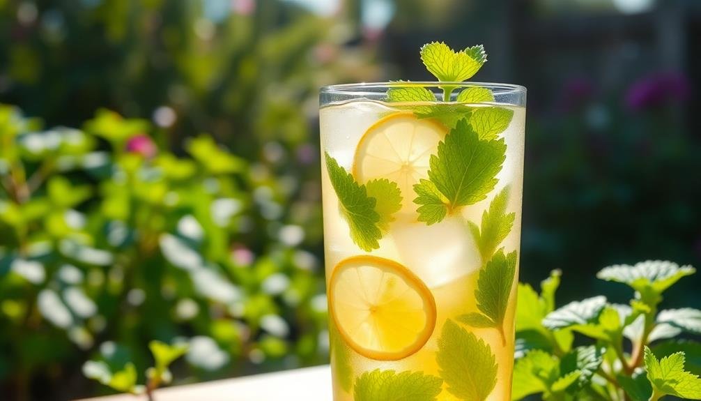 refreshing iced nettle tea