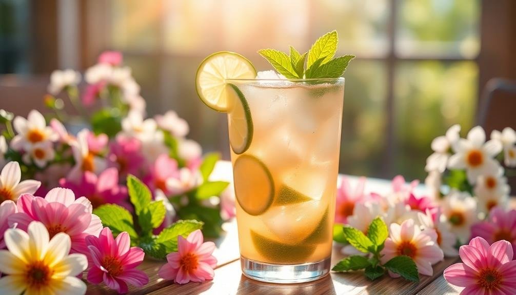 refreshing lime blossom tea