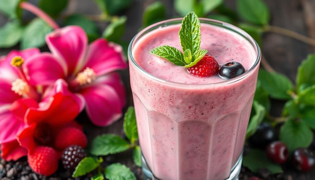 refreshing mint berry blend