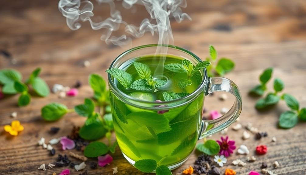 refreshing minty herbal infusions