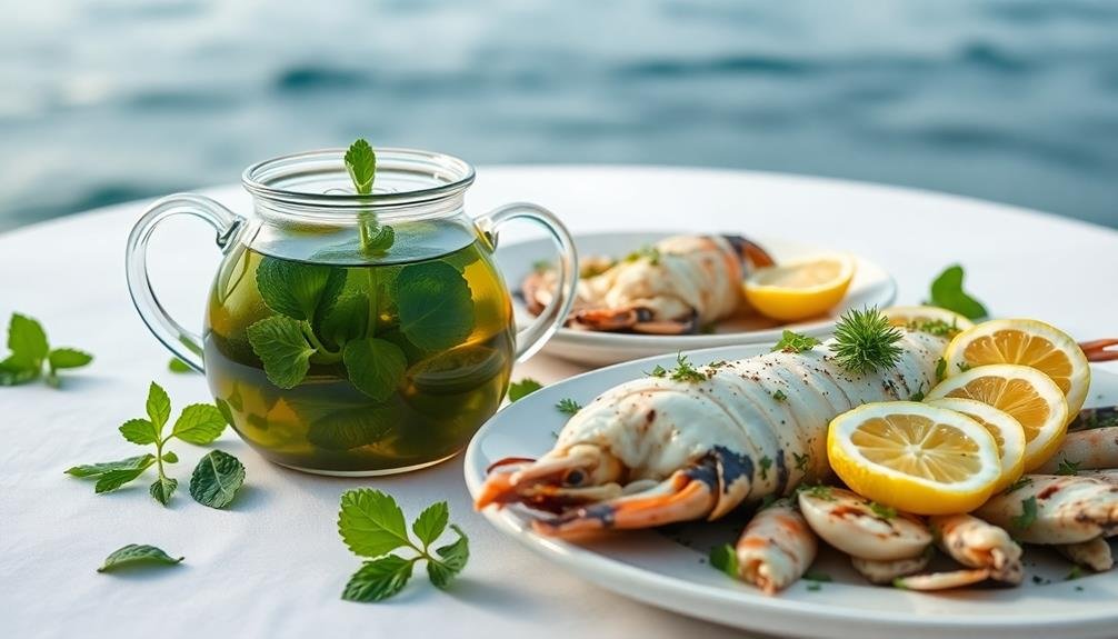 refreshing minty seafood delight
