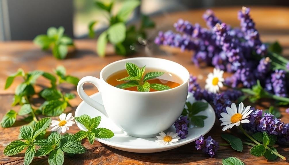 refreshing peppermint herbal drink
