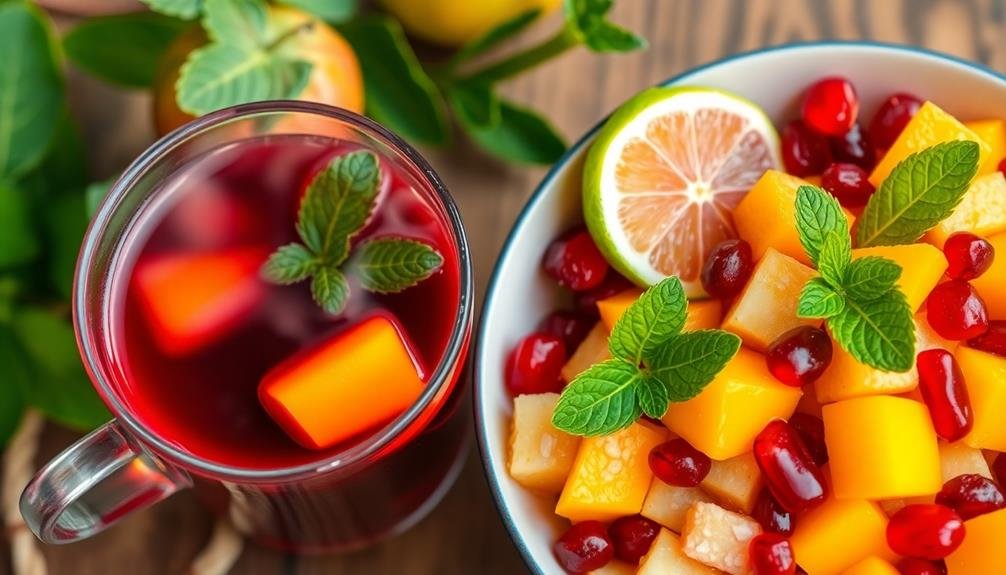 refreshing tropical fruit medley