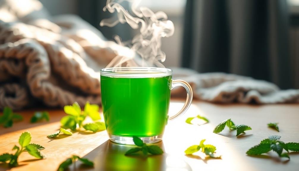 revitalizing peppermint infusion drink
