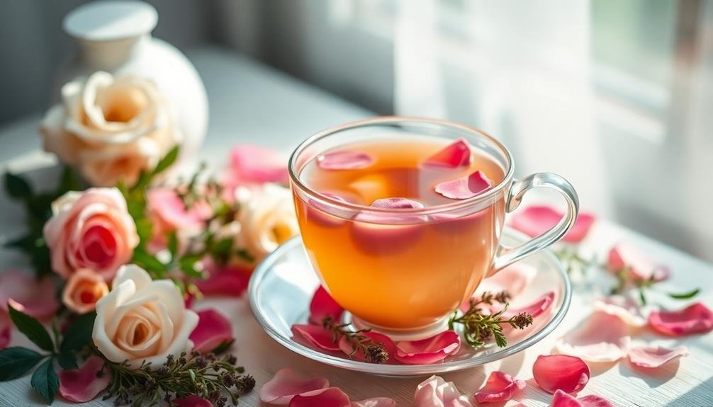 rose petal tea benefits aromatherapy