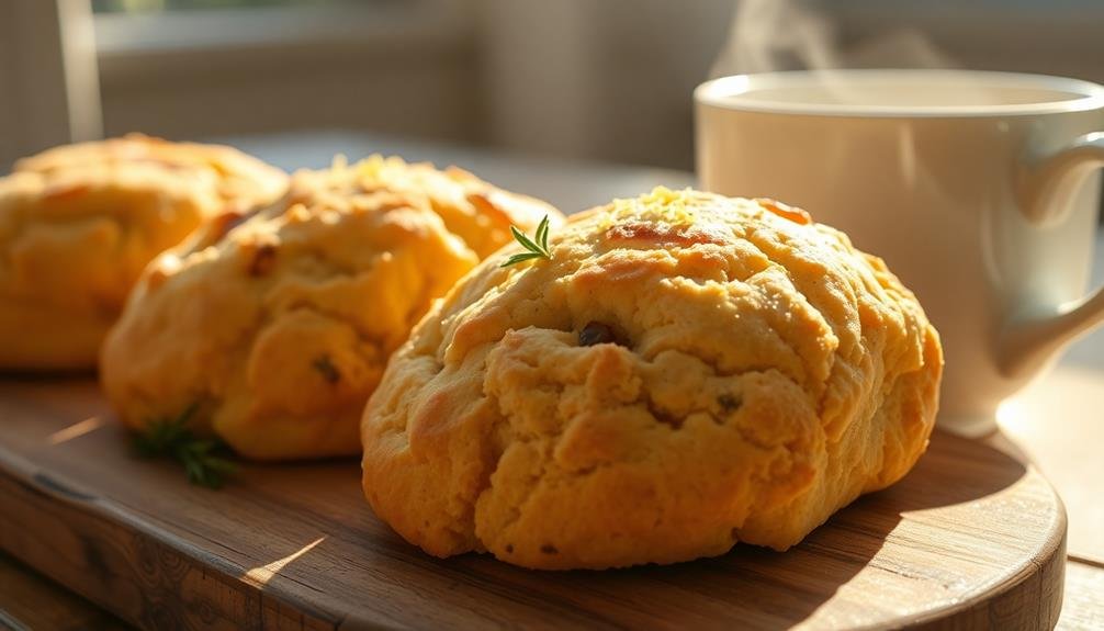 rosemary lemon tea scones