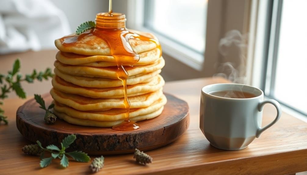 sage tea honey pancakes