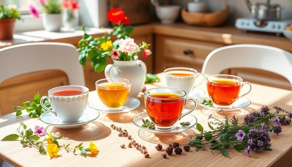 savoring herbal tea varieties