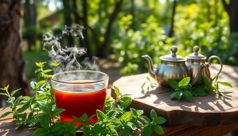 savoring your herbal tea