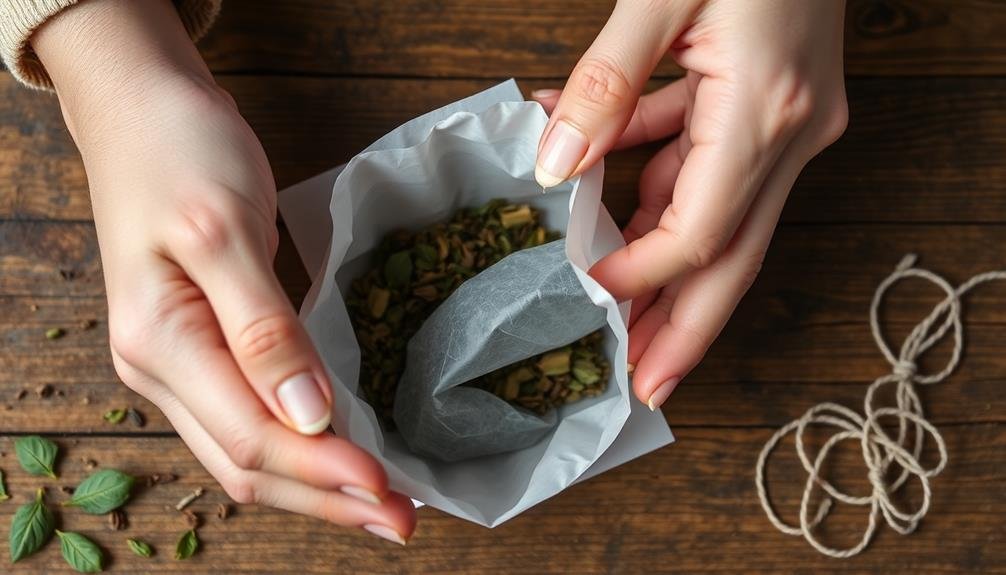 seal homemade tea bags