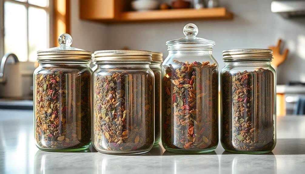 sealed storage glass containers